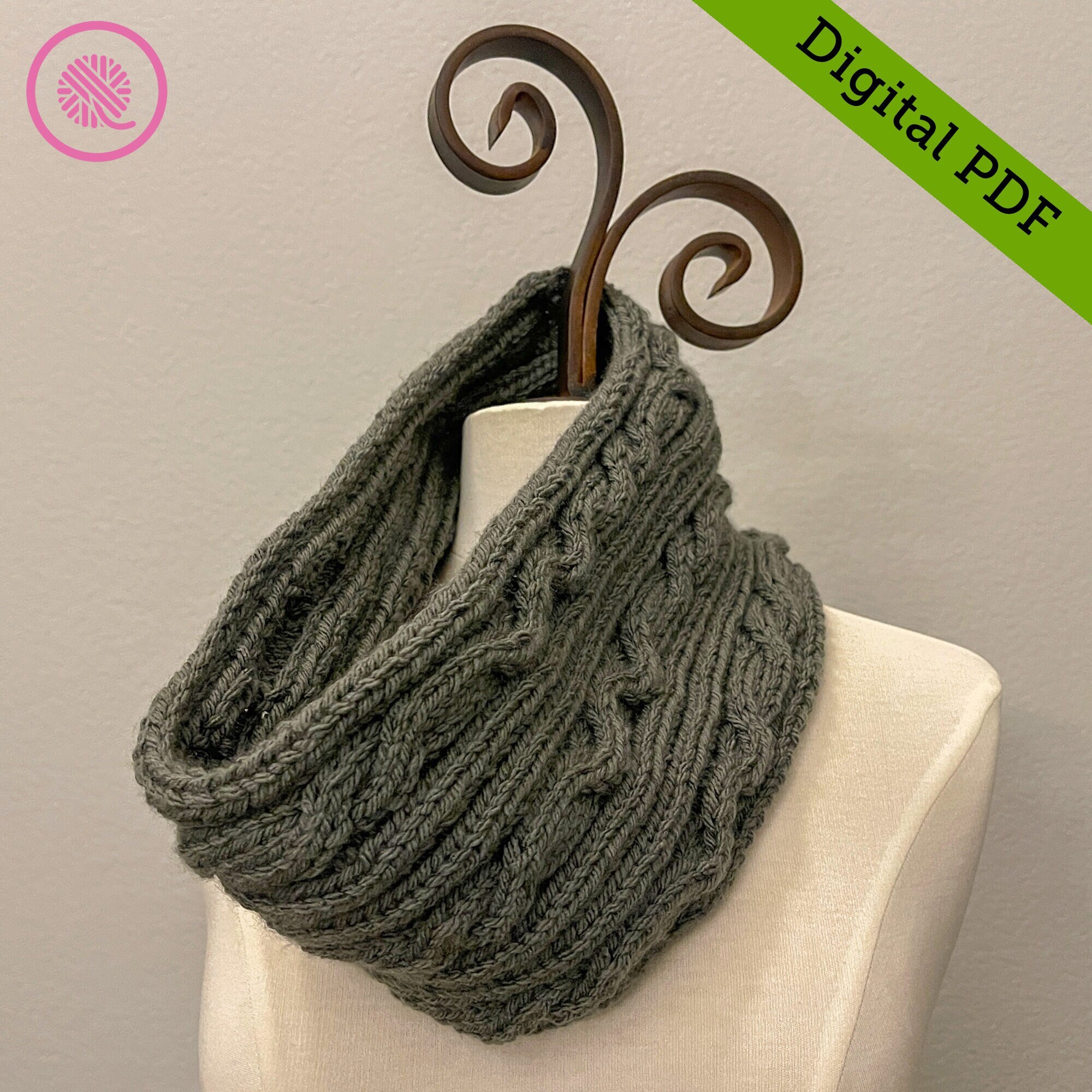 Knit Scarf Boye Scarf Loom Instructions Pdf Loom Knit Cowl Pattern