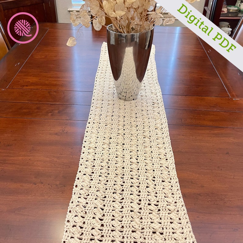 Crochet Lacy Table Runner image 4