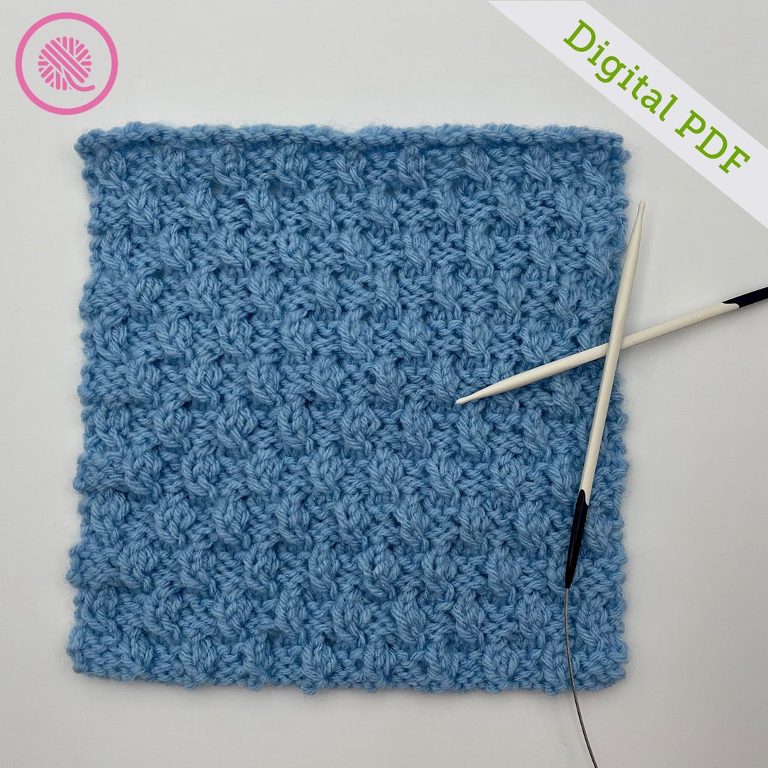 Needle Knit Ripple Twist Square - Etsy