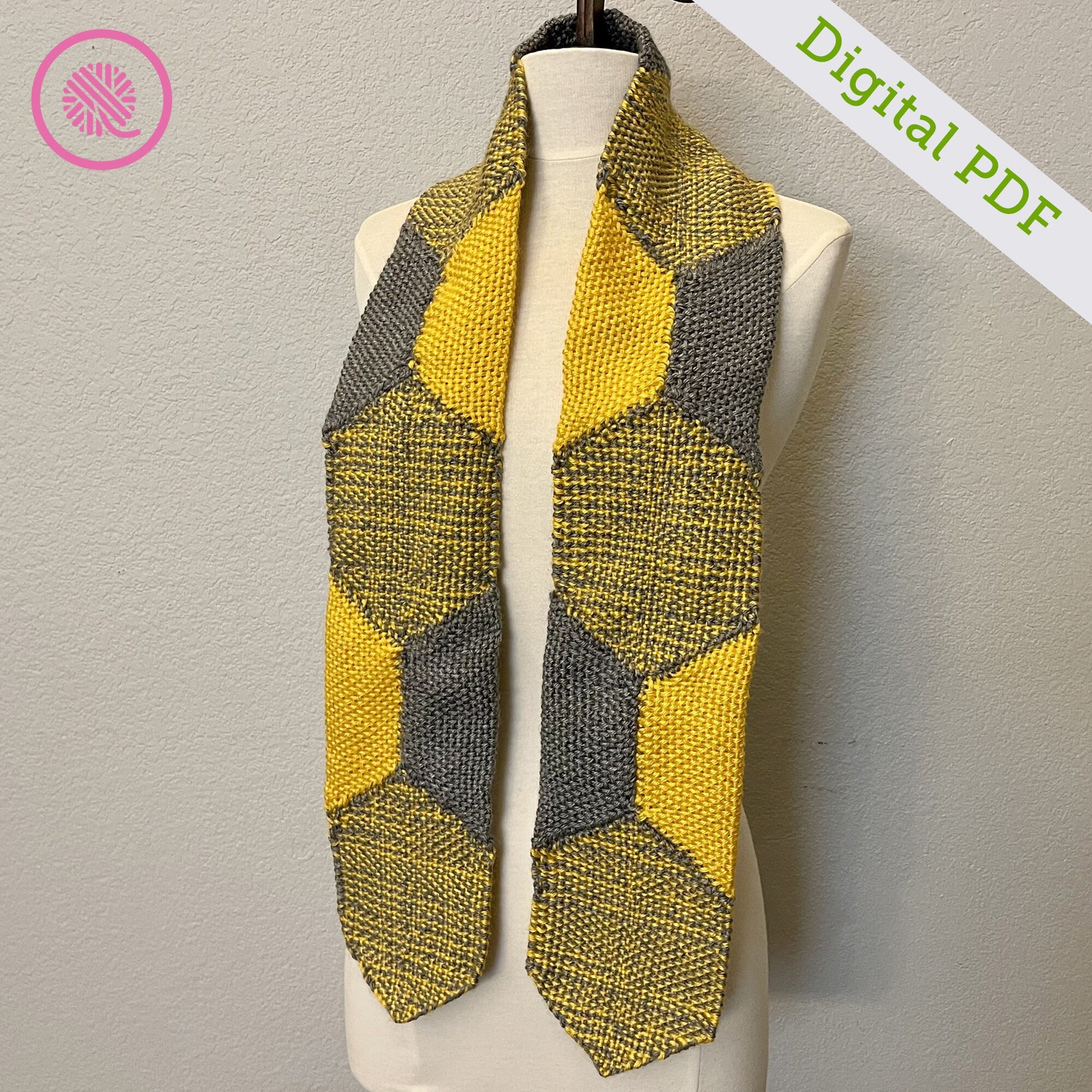 Loom Knit Sisal Scarf pattern by Kristen Mangus