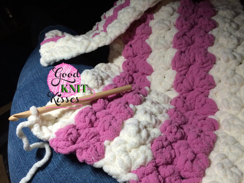 Crochet Baby Blanket PATTERN. Marshmallow Crochet Baby Blanket pattern with VIDEO image 4