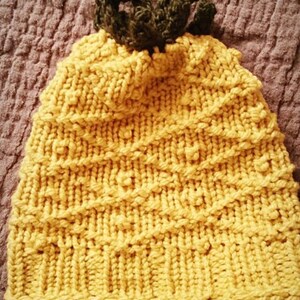 Loom Knit Pineapple Hat PATTERN