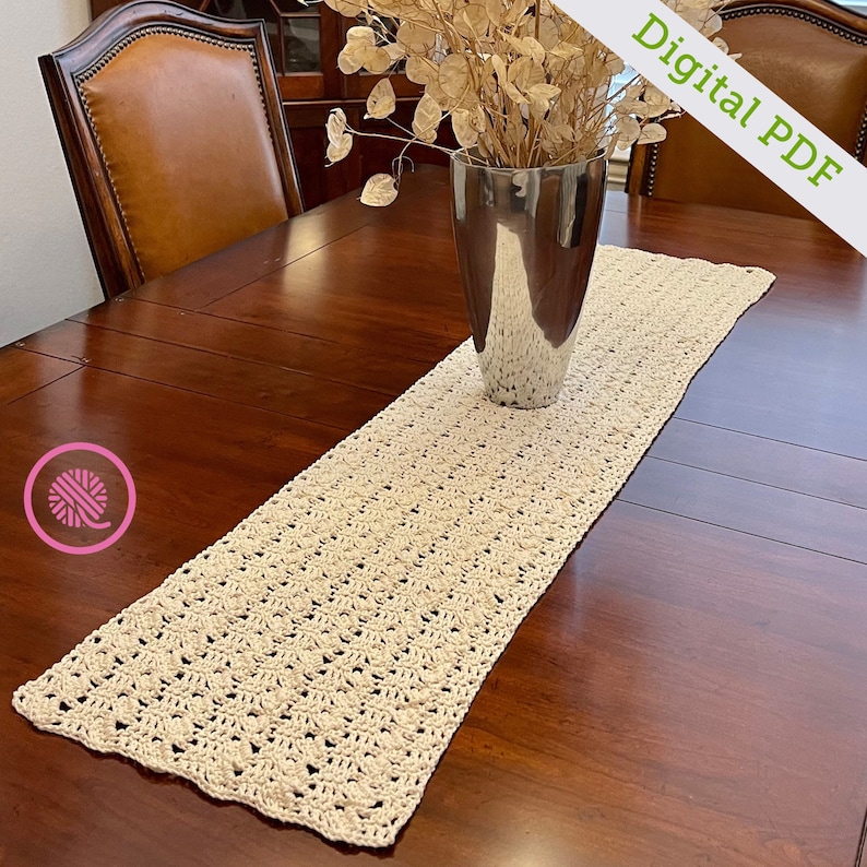 Crochet Lacy Table Runner image 1