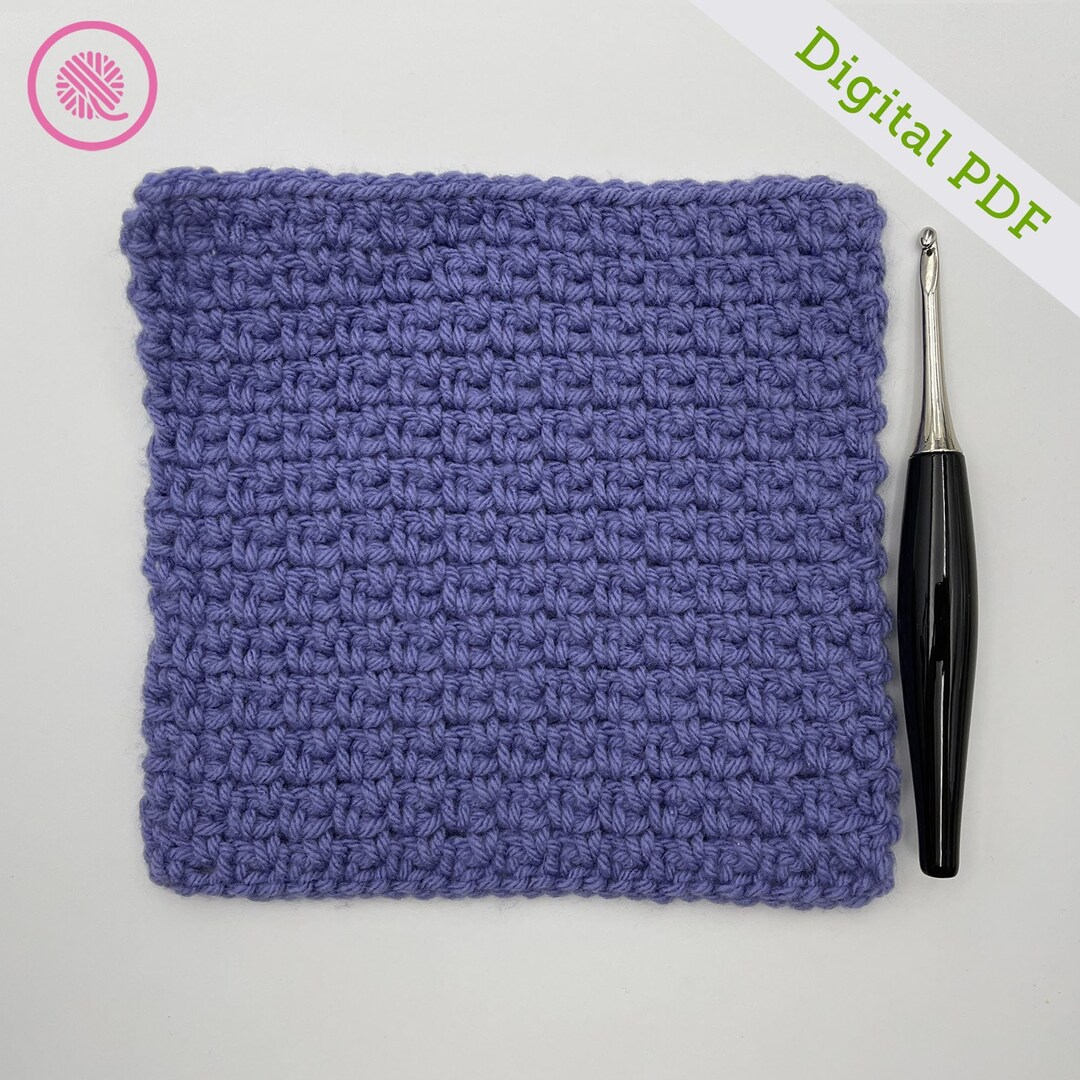 Crochet Linen Stitch Square Etsy