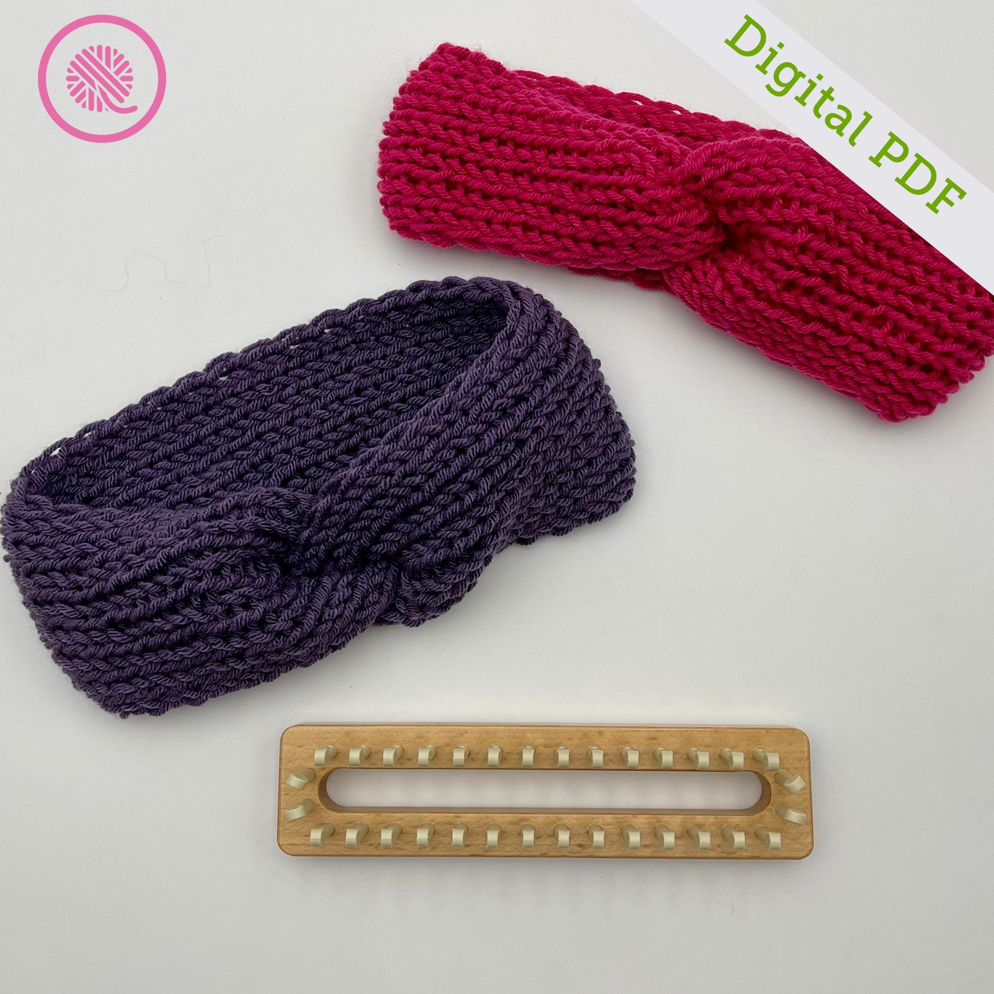 Loom Knit Twisted Headband -  Canada