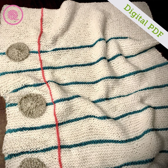 Eyelet Moss Baby Blanket -- a loom knit pattern