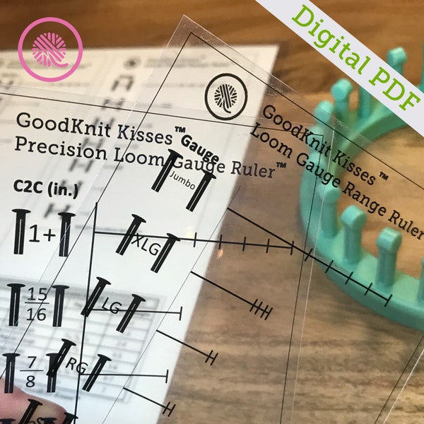 3-in-1 Loom Gauge Tool (Printable PDF ONLY)