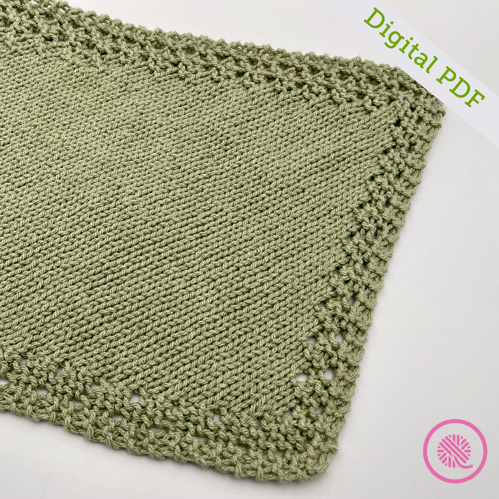 Eyelet Moss Baby Blanket -- a loom knit pattern