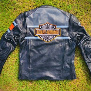 Men&#39;s Harley Davidson Premium Quality Motorcycle Leather Jacket