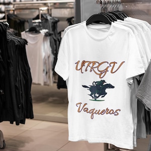 UTRGV Vaqueros Unisex Softstyle T-Shirt, College Football Support Tee, Texas Sports Apparel, Fan Shirt