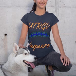 UTRGV Vaqueros Unisex Softstyle T-Shirt, UTRGV Football Game Day Support Tee, College Texas Football Tailgate Shirt, Vaqueros Fan Gift, Team