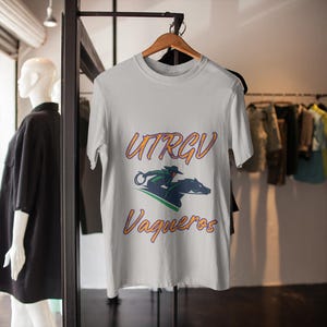 UTRGV Vaqueros Unisex Softstyle T-Shirt - College Football Game Day Apparel, Tailgate Tee, Sports Fan Gift