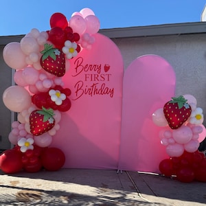 Berry First Birthday Vinyl Decal Custom
