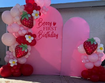 Beere Erster Geburtstag Vinyl Aufkleber Custom