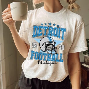 Trendy Detroit Football Png, Detroit Football Fan Love Gift, Vintage Style Detroit Football Png, Sunday Football Png, Sport Fan Gift.