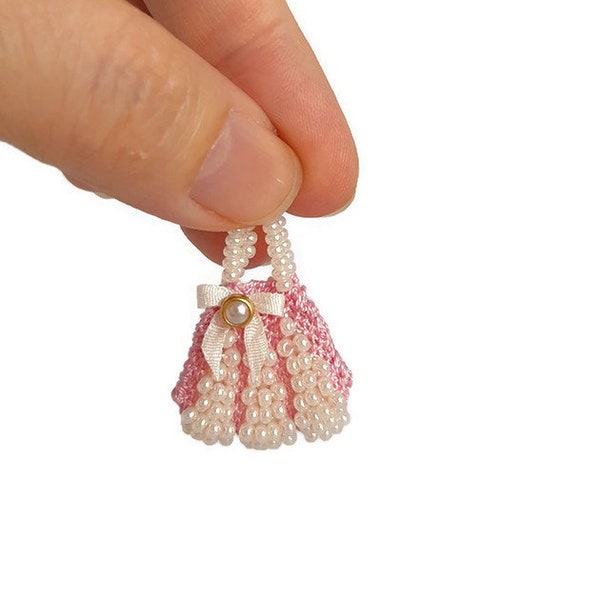 Dollhouse Miniature Bead Handbag Gift
