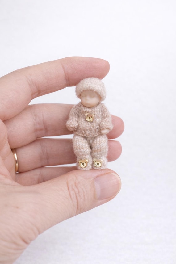 Dollhouse Miniature Infant Sleeping Baby Doll Gift