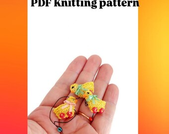 Miniature Chick Knitting Pattern – Dollhouse Easter Amigurumi PDF! Fun DIY Easter Toy for Dollhouses.