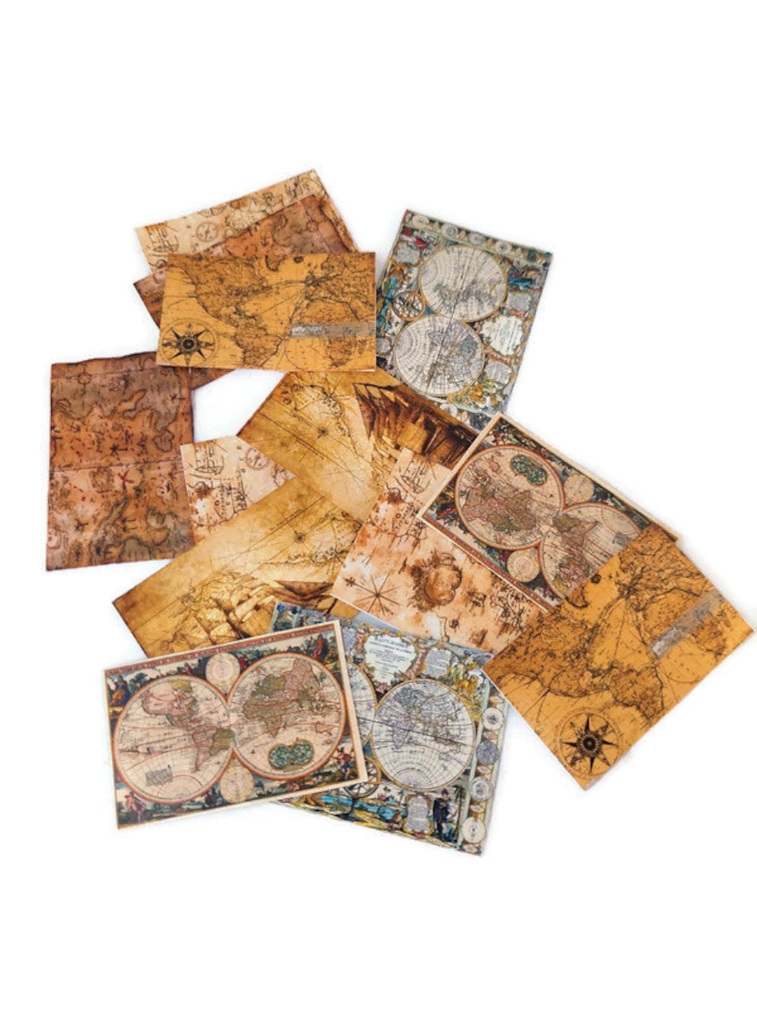 Dollhouse Miniature Printable Old Maps - Etsy