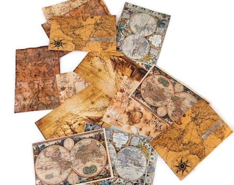 Dollhouse Miniature Printable Old Maps