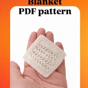 Dollhouse Mini Baby Blanket Knitting Pattern: Easy DIY (PDF Download)
