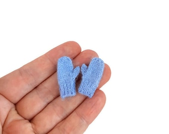 Dollhouse Miniatures Doll Wool Gloves Mini Mittens