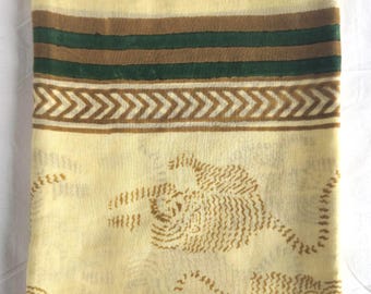 Hand Block Print Cotton Sarong: Jaipur Summer Beach Wrap