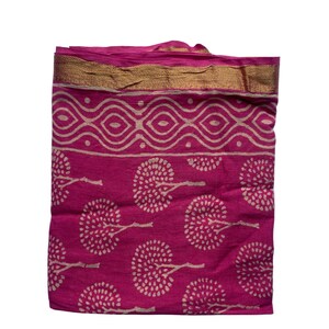 Katoenen sarong van Indiase jari met handblokprint: strandkleed