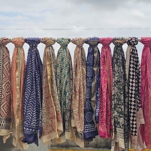 Wholesale Lot Hand Block Print Cotton Sarong: Indian Beach Wrap, Summer Pareo
