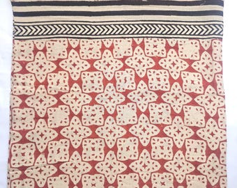 Hand Block Printed Cotton Sarong: Zari Boho Beach Pareo