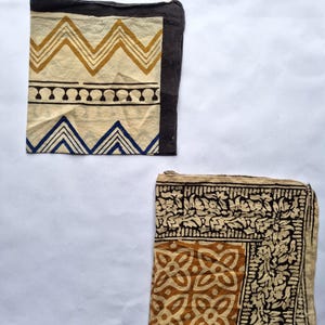 Organic Cotton Paisley Bandana Set: Hand Block Print Scarf, Vibrant Colors