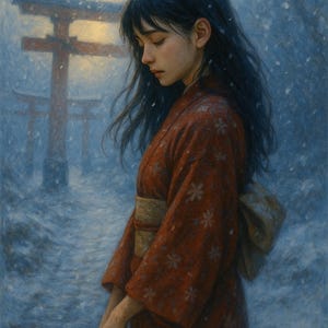 Whispers in the Snow - Japanese Jigsaw Puzzle (120 252 500 pcs)