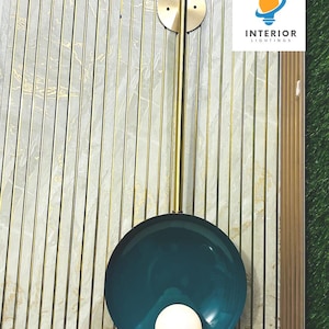 Italian Modern Style Hanging Wall Lamp Denmark Colour & Brushed Finish by I.L