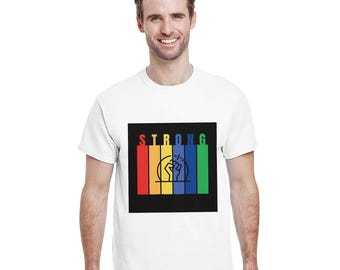 Strong | Motivational T-Shirt for Men | Heavyweight Cotton Tee | Available in 13 Colors