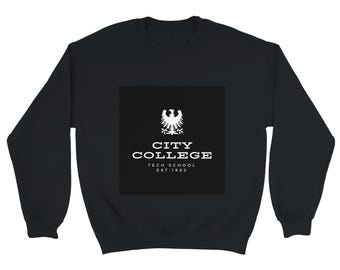 City College Tech School | Adler Design Sweatshirt für Frauen | Schwere Mischung Rundhalspullover | Erhältlich in 12 Farben