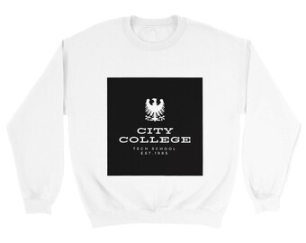 City College Tech School | Adler Design Sweatshirt für Frauen | Schwere Mischung Rundhalspullover | Erhältlich in 10 Farben