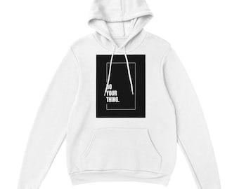 Doe je ding | Motiverende ontwerphoodie voor dames | Zwaar gemêleerd sweatshirt met capuchon |Verkrijgbaar in 8 kleuren