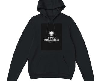 City College Tech School | Eagle Design Hoodie for Men | Heavy Blend Hooded Sweatshirt |Available in 10 Colors
