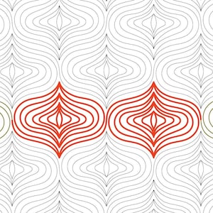 ALLIUM  - Digital Longarm Pantograph Pattern for Computerised Quilting Machines