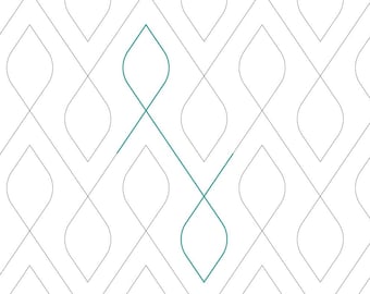 ARROWHEADS - Digital Longarm edge-to-edge pantograph pattern