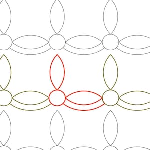 ANNES ORANGE PEEL  - Digital Longarm Pantograph Pattern for Computerised Quilting Machines