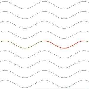 Modern Wave Quilting Pattern: Digital Longarm Design (Instant Download)