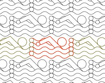WAVE SWIMMER -  Digital Pantograph for Computerized Longarm Quilting