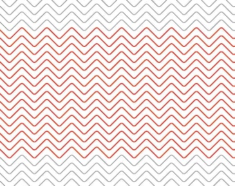 ZIGZAG TEXTURE | Computerised | Extended Width Geometric Longarm Pantograph