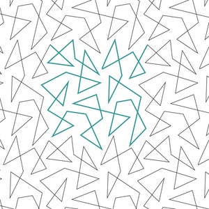 TRIANGLE MEANDER E2E - Digital Longarm edge-to-edge pantograph pattern