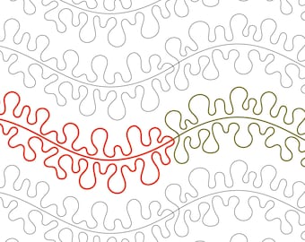 Sea Coral Pantograph: Modern Ocean Quilting Pattern (Digital Download)