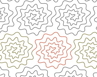 ROSETTE -  Digital Longarm Quilting Pantograph
