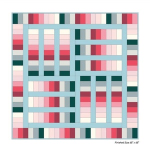 Mod Coins beginner quilting pattern with step by step instructions to guide you the process of making a quilt.
