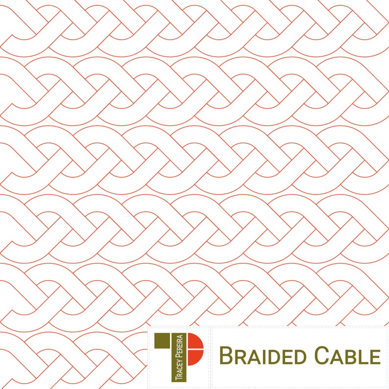 BRAIDED CABLE - Digital Longarm Pantograph Pattern for Computerised ...
