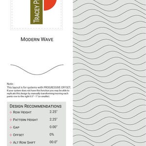 Modern Wave Quilting Pattern: Digital Longarm Design (Instant Download) image 12